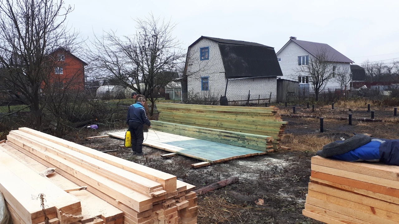 обработка пиломатериала антисептиком