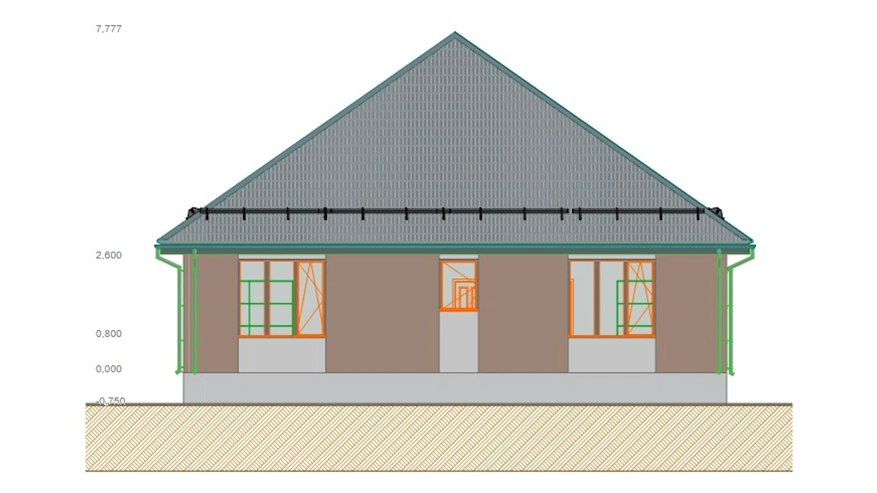 проект Феруз-1 фасад северный