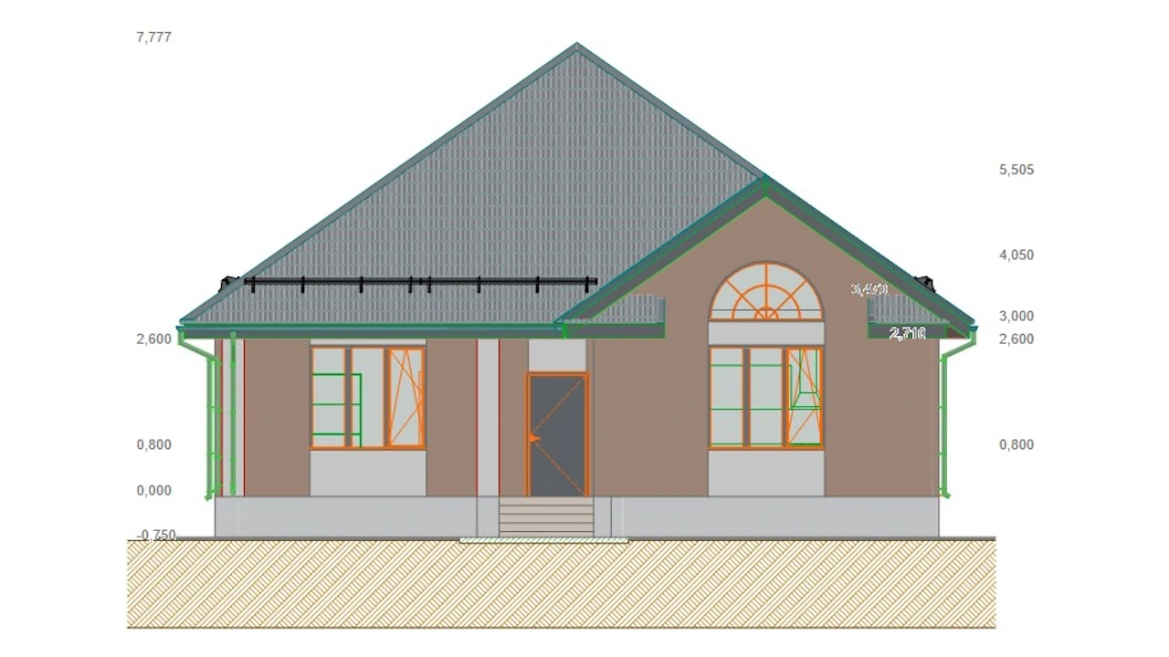 проект Феруз-1 фасад южный