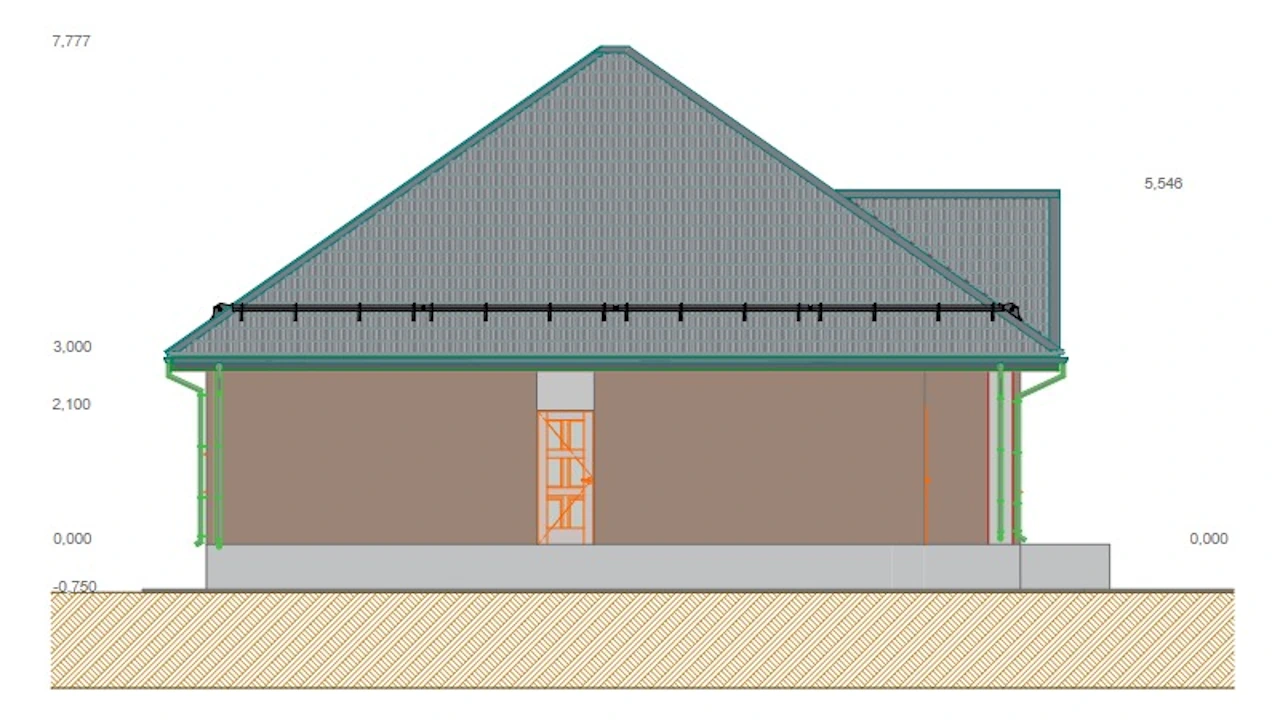 проект Феруз-1 фасад западный