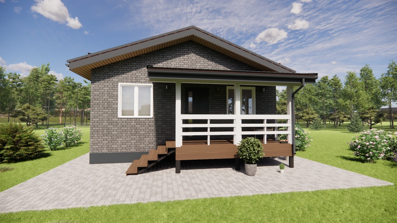 каркасный дом