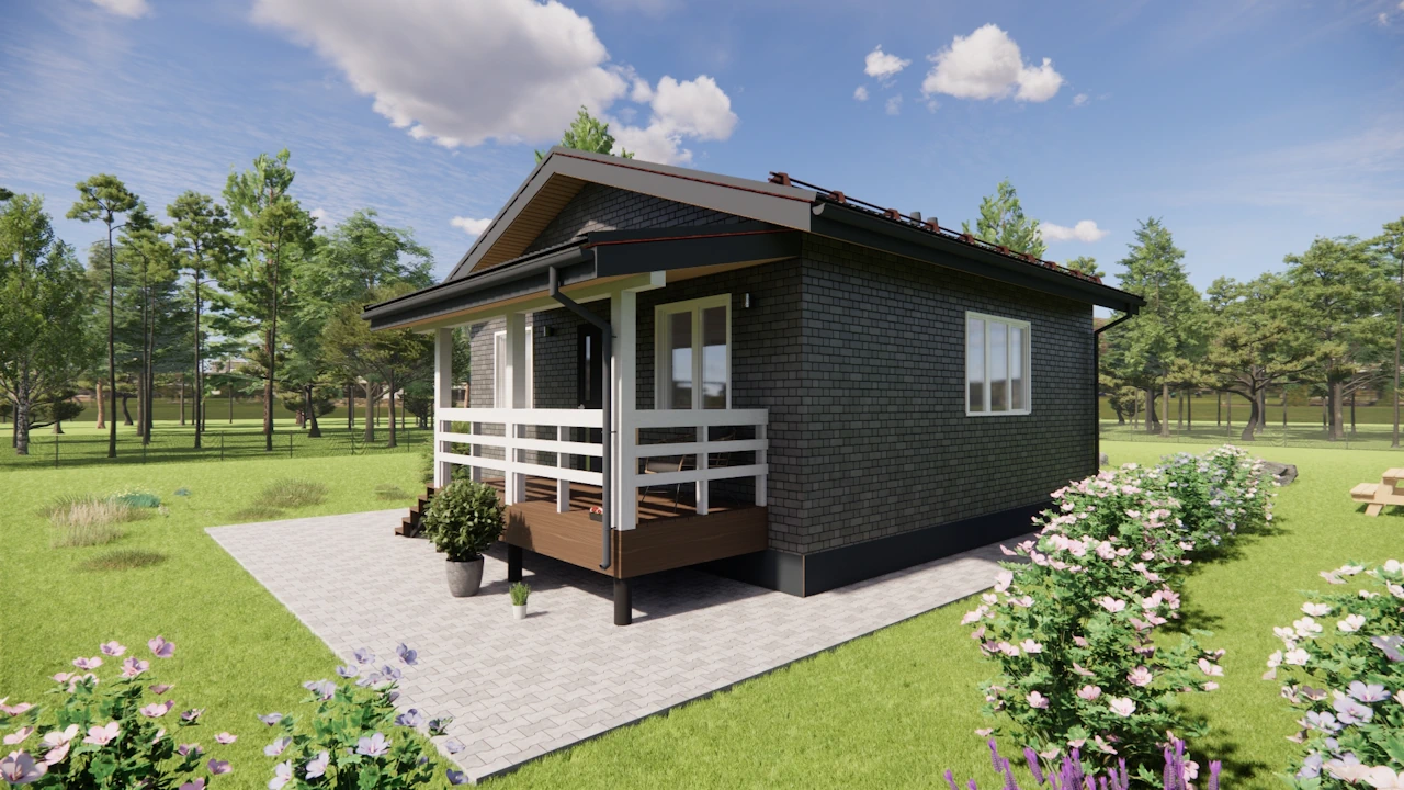 каркасный дом