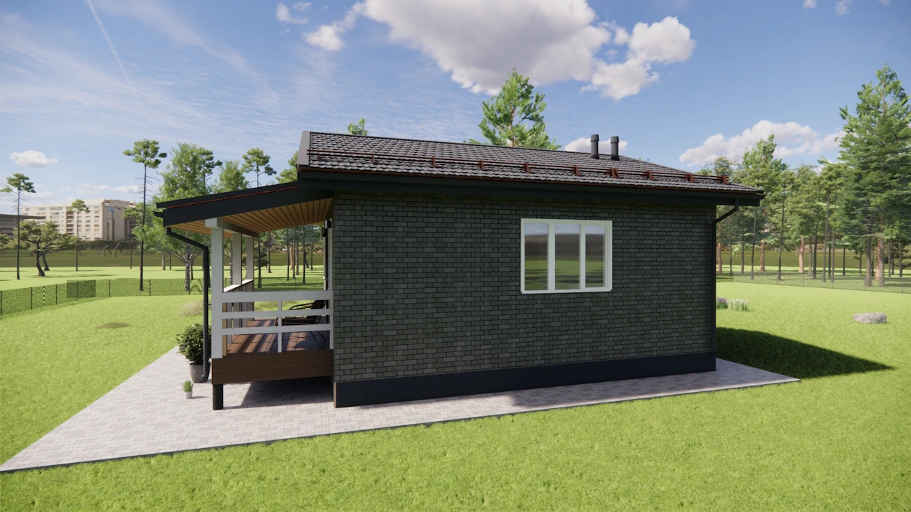 каркасный дом