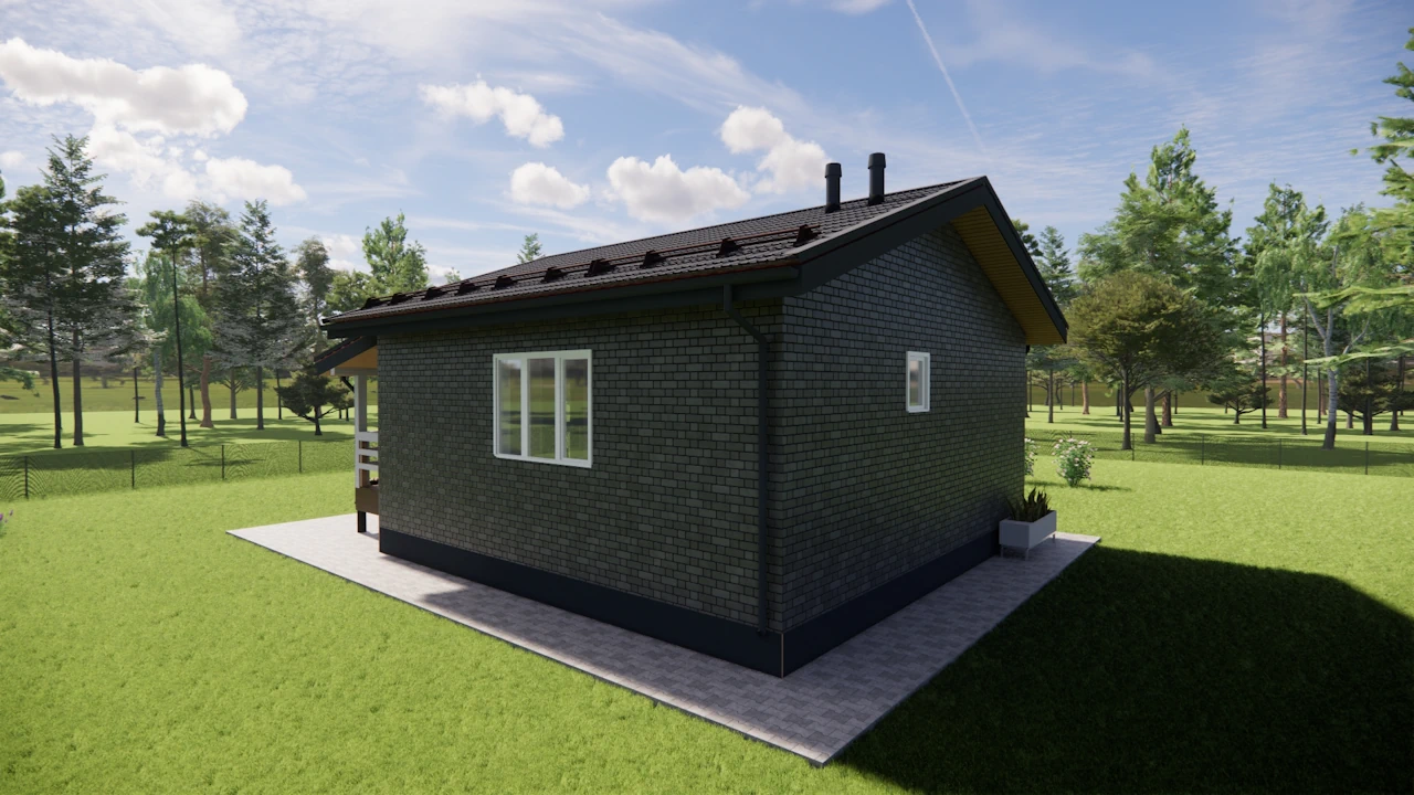 каркасный дом