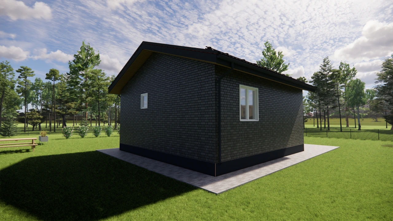 каркасный дом